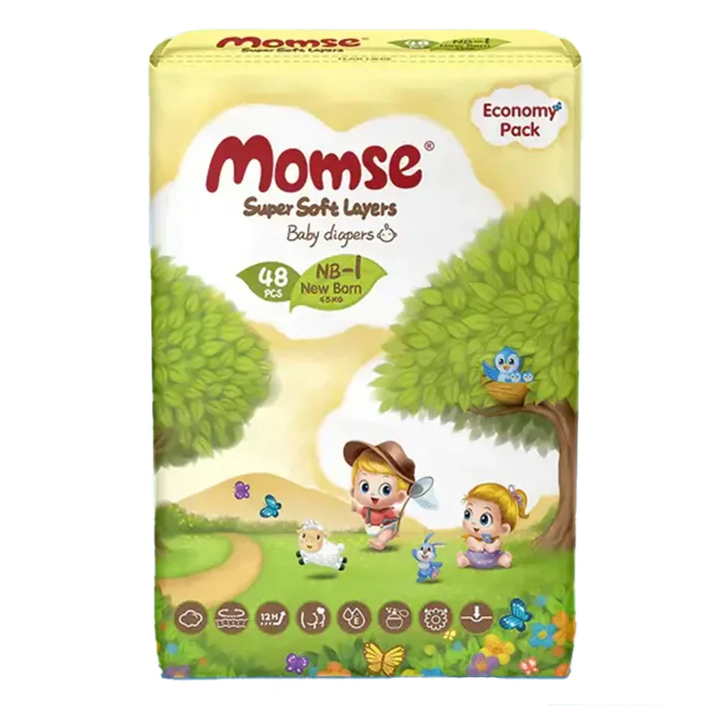 Momse Diapers 1-NB 48PC