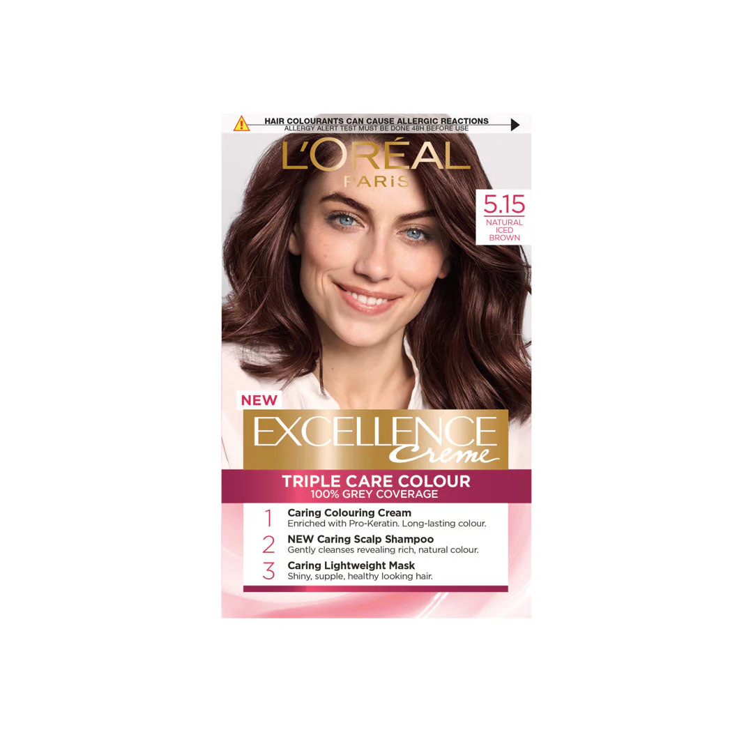 Loreal Excellence Hair Color 5.15 Iced Brown