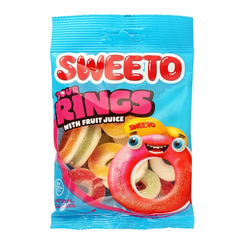 Sweeto Jelly Rings Fruit 80G