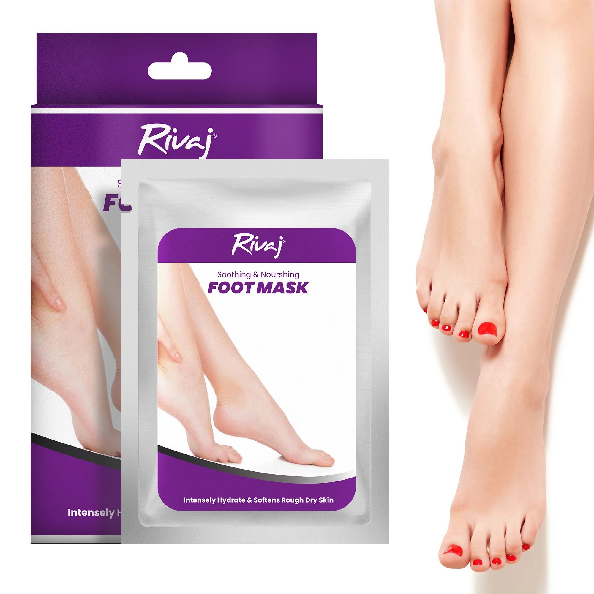 Rivaj Foot Mask Exfoliation And Healing