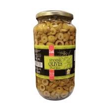 Spanish Olives Green Sliced 900G