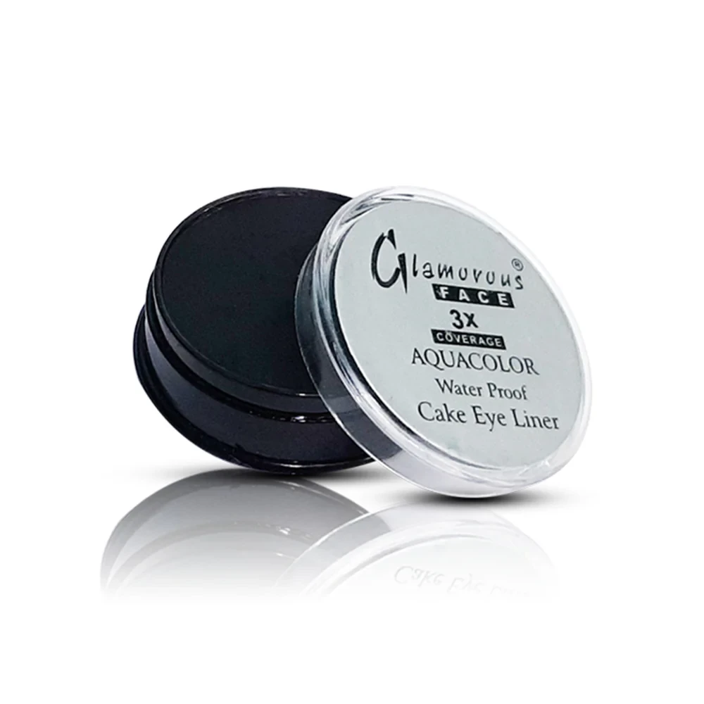 Glamorous Face Talcum Cakeline 7798 Black Waterproof