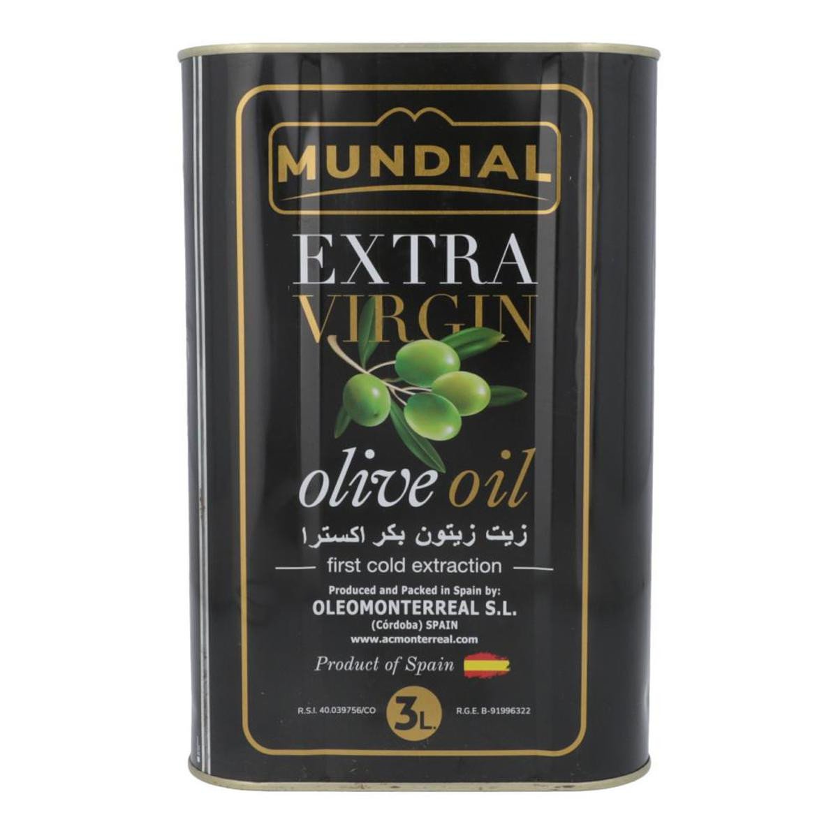 Mundial Olive Oil Extra Virgin 3L