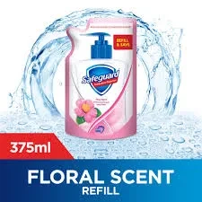 Safeguard Hand Wash Pouch Pink Floral Scent 375ML