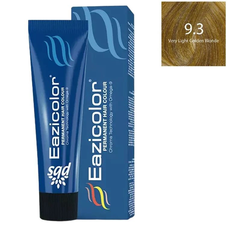 Eazicolor Tube 9.3 Very Light Natural Ash Golden Blonde 60ML