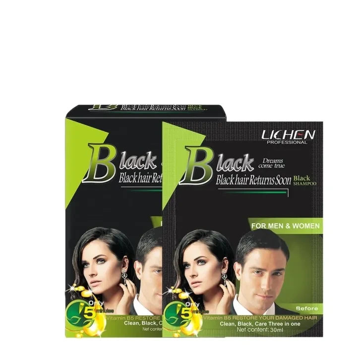 Lichen Color Shampoo Black Sachet 20ML