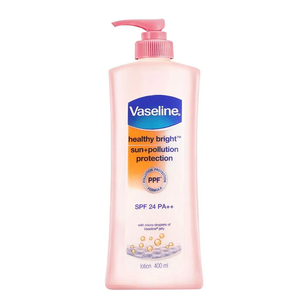 Vaseline Lotion Healthy Bright Sun Pump 400ML