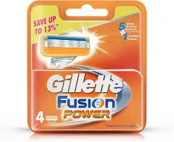 Gillette Blades 4S Fusion Power