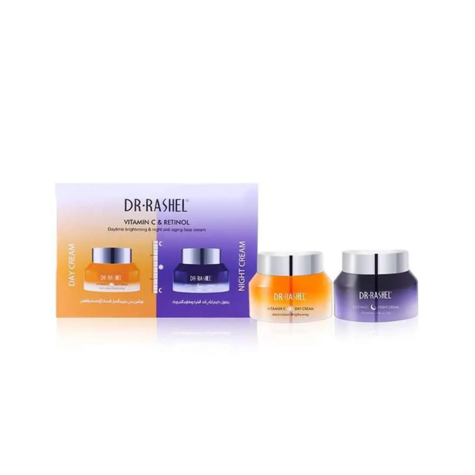 Dr Rashel Face Cream Set Vitamin C And Retinol 50g