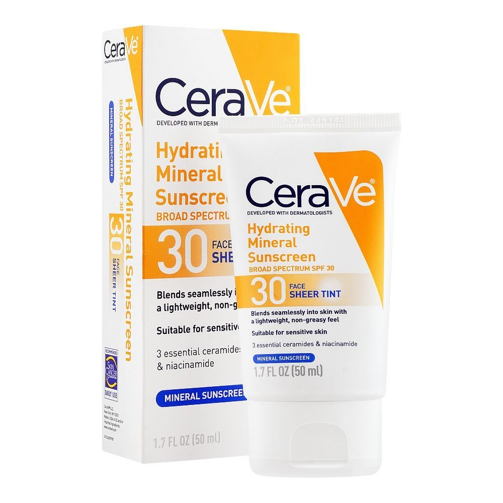 Cerave Sunscreen SPF30 Sheer Hydrating Mineral 50ml