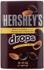 Hershey's Chocolate Nuggets Drops Whole Almond 60G