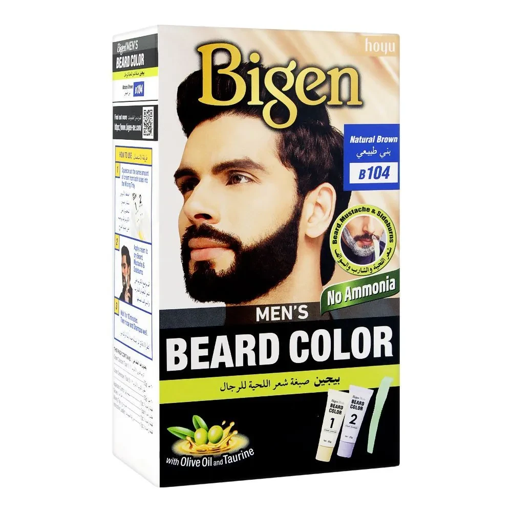 Bigen Men Color Beard Natural Brown 104