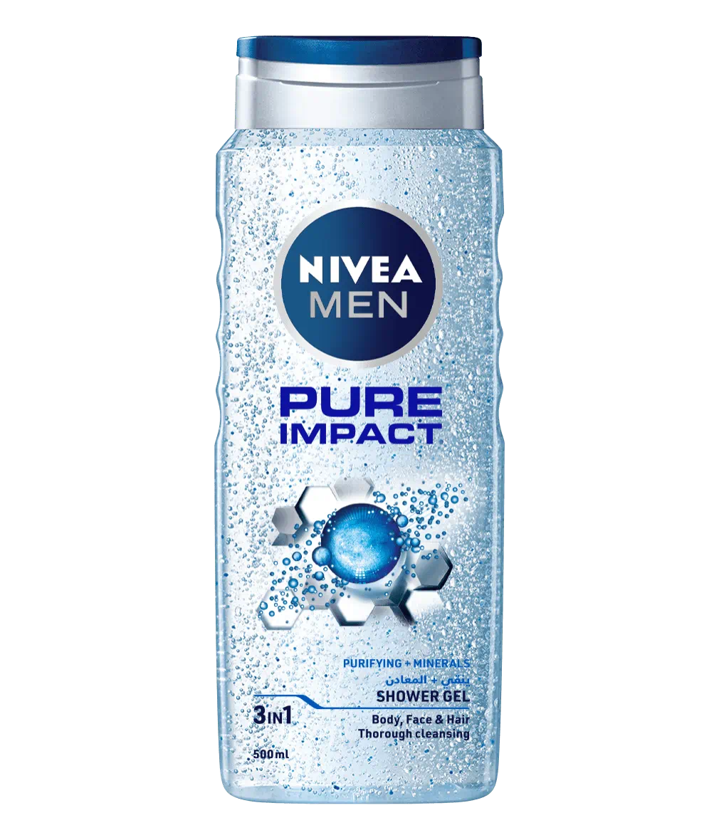 Nivea Body Wash Men 3In1 Pure Impact 500ML