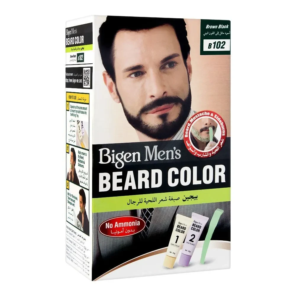 Bigen Color Men Beard Brown Black 102