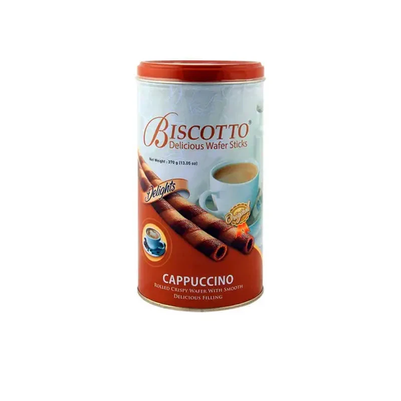 Biscotto Wafer Rolls Cappuccino 125G