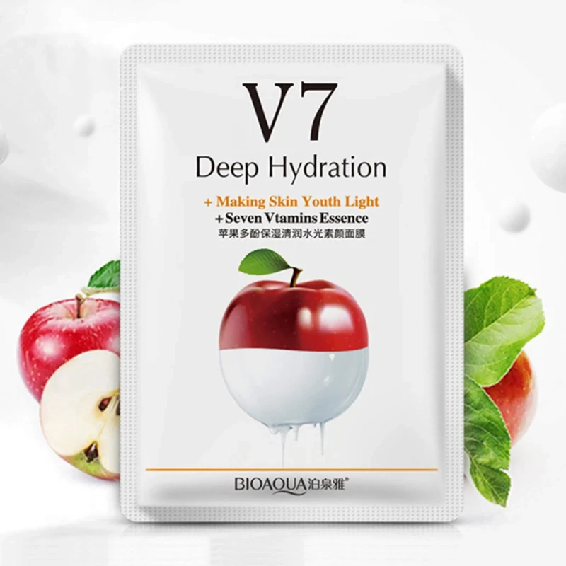 Bioaqua Sheet Mask V7 Deep Hydration Apple 30G