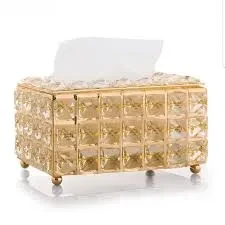 New VIP Tissue Box Gold Steel 66313-3-5