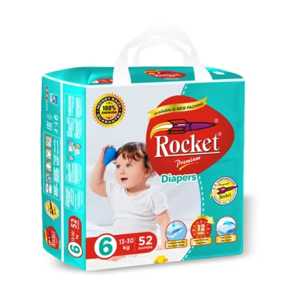 Rocket Premium Diaper XXL-6 52P