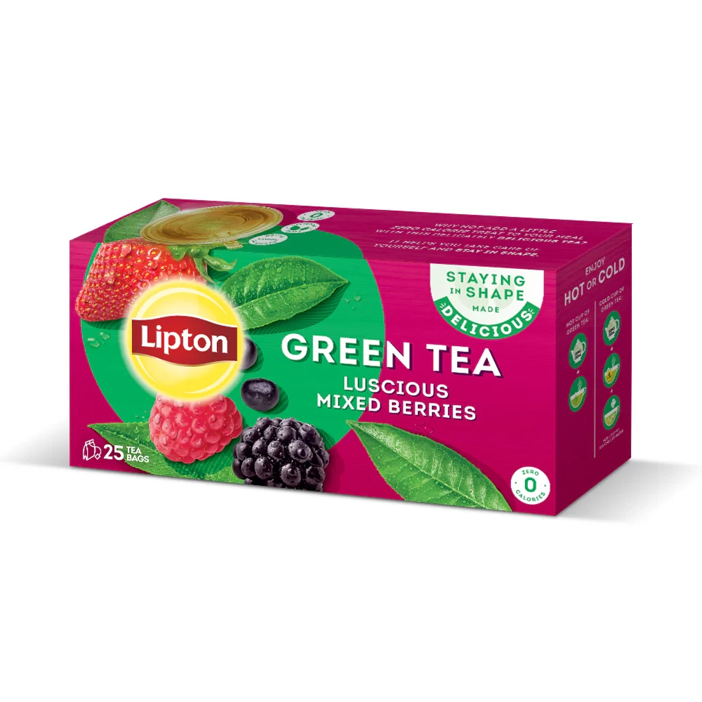 Lipton Green Tea Bags Mixed Berries 25S