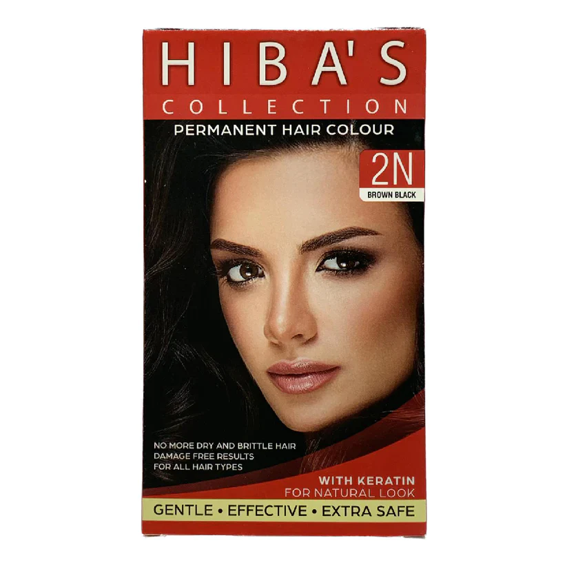 Hibas Collection Hair Colour Kit 2N Natural Black