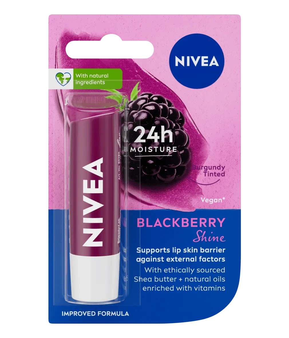 Nivea Lip Balm Blackberry Shine 4.8G