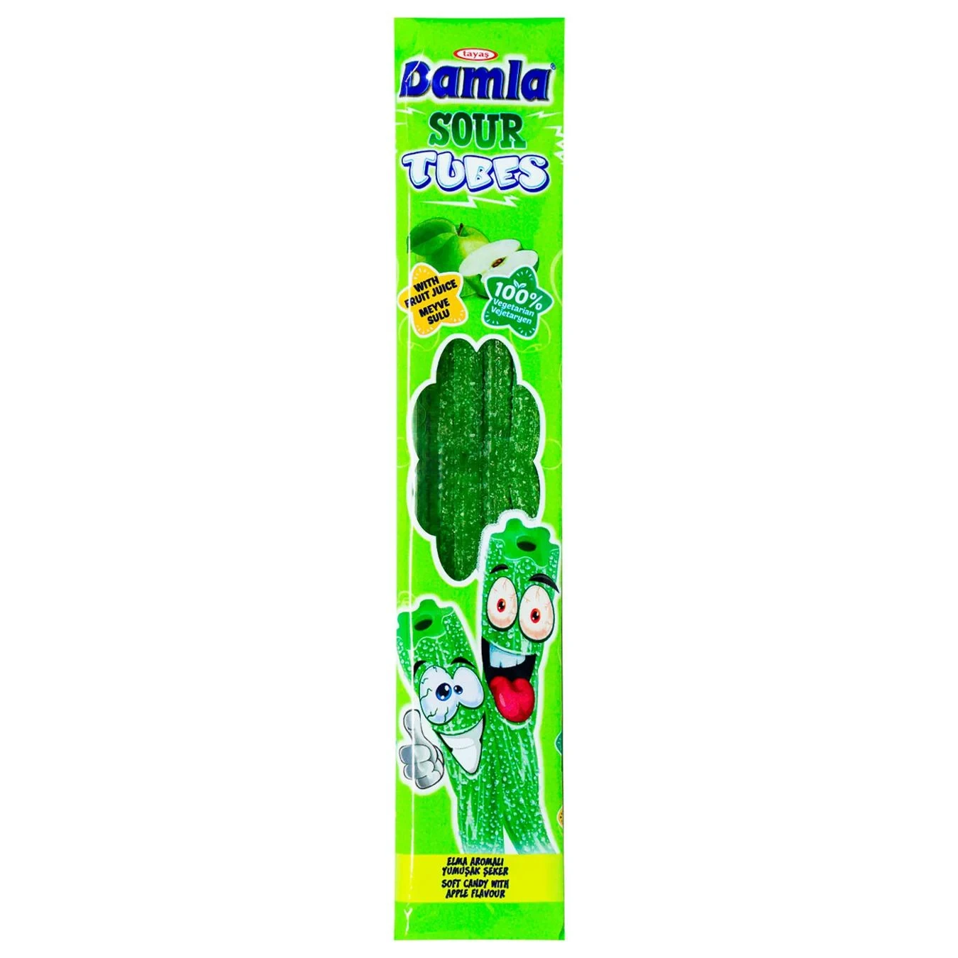 Tayas Damla Sour Tube Apple Flavour 30G