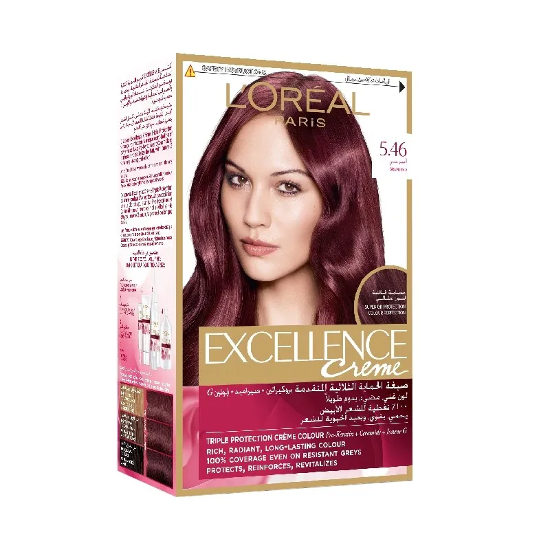 Loreal Excellence Hair Color 5.46 Grape Red