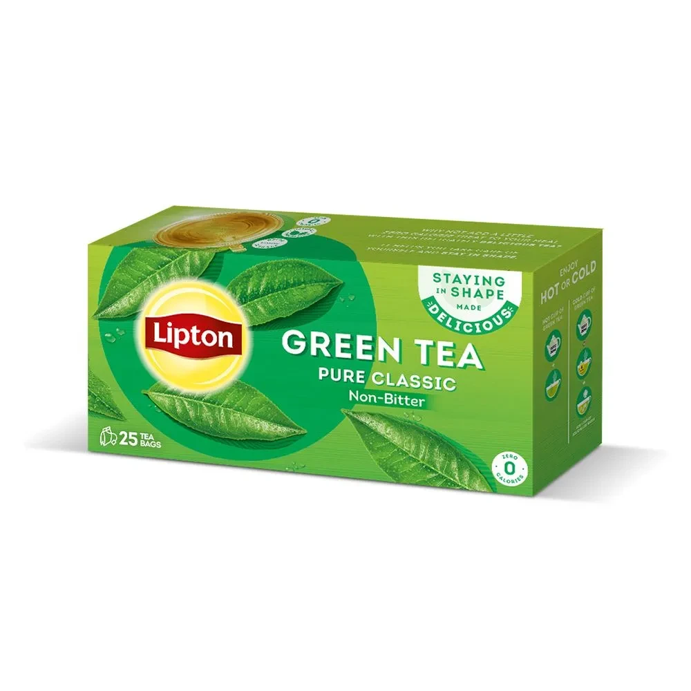 Lipton Green Tea Bags Pure Classic 25S