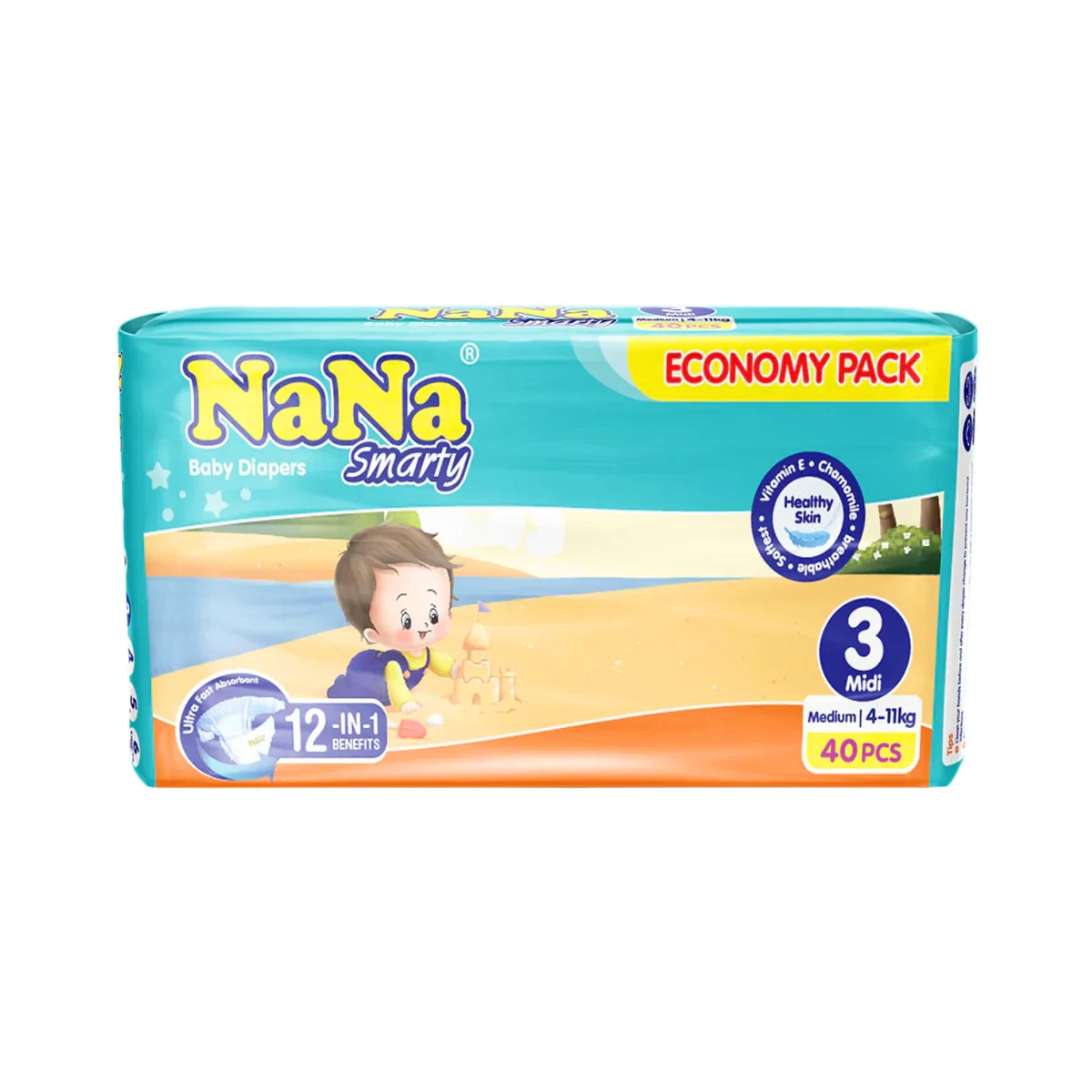 Nana Smarty Diaper  3-M 40P