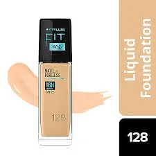 Maybelline Foundation Fit Me Glass 128 Warm Nude 30ML