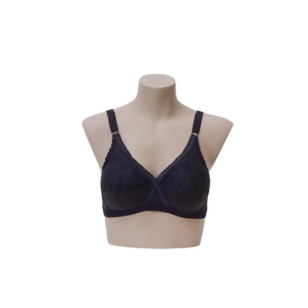 Ifg Bra X-Over Cotton 40 {C Cup} 90 Black