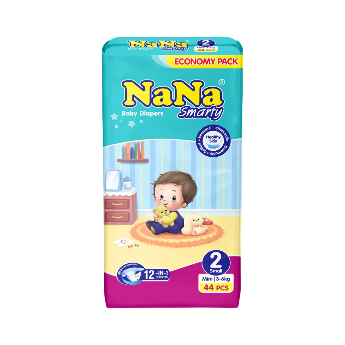 Nana Smarty Diaper 2-S 9PC