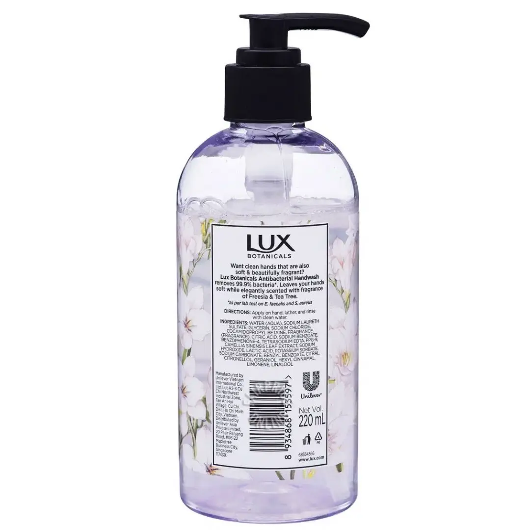 Lux Hand Sanitizer Freesia Tea Tree 220ML