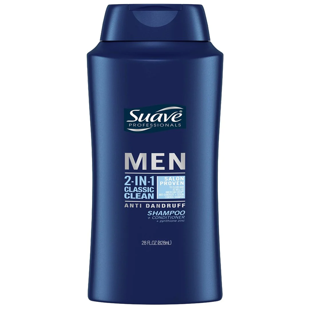 Suave Shampoo Men 2 in 1 Classic Clean 828ML