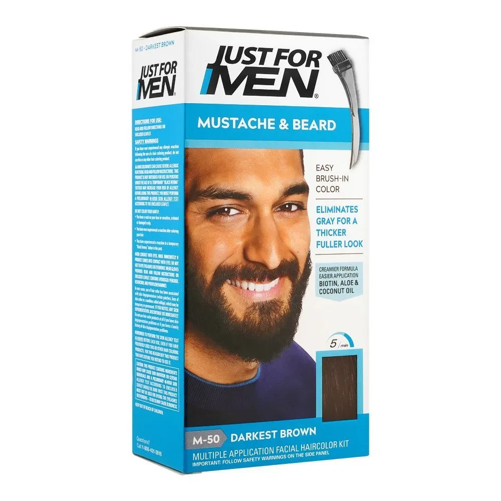 Just For Men Color Beard M-50 Darkest Brown