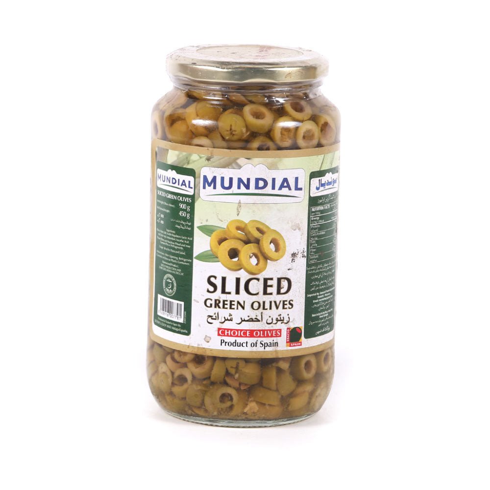 Mundial Olive Green Sliced 900G