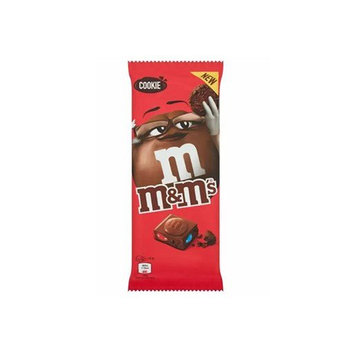 M&Ms Chocolate Bar Cookie Red 165G