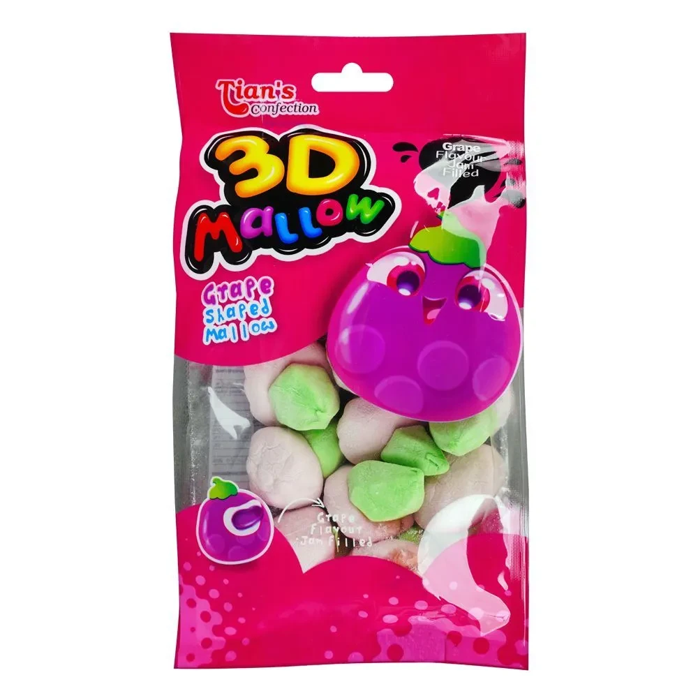 Tians Mallow 3D Grape 100G