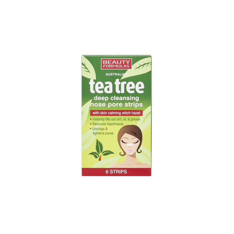 Beauty Formulas Nose Strip 6S Tea Tree