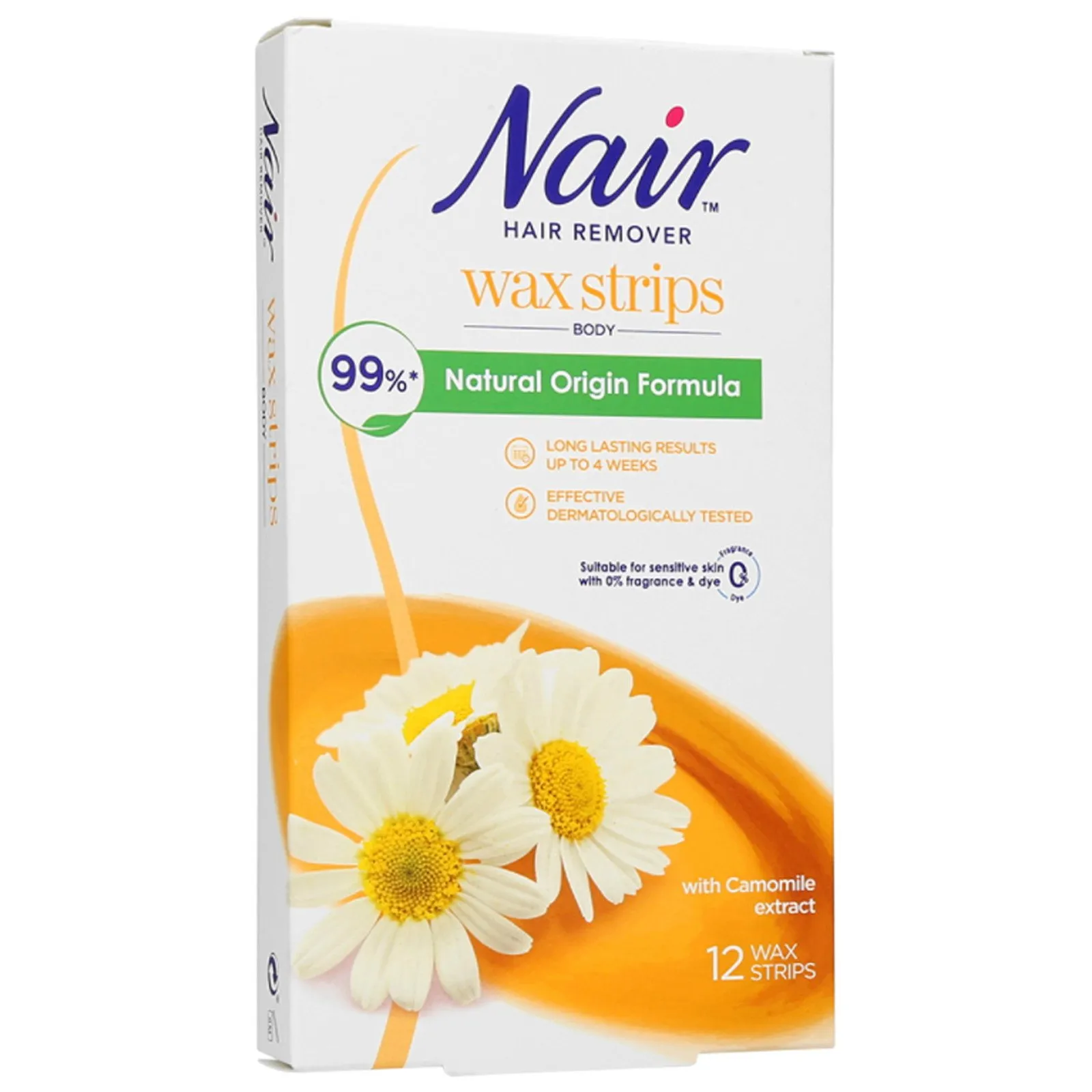 Nair Wax Strips Natural Origin Chamomile 16S