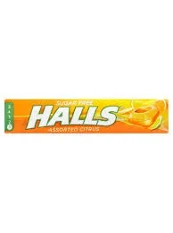 Halls Candy Gum Orange 32G