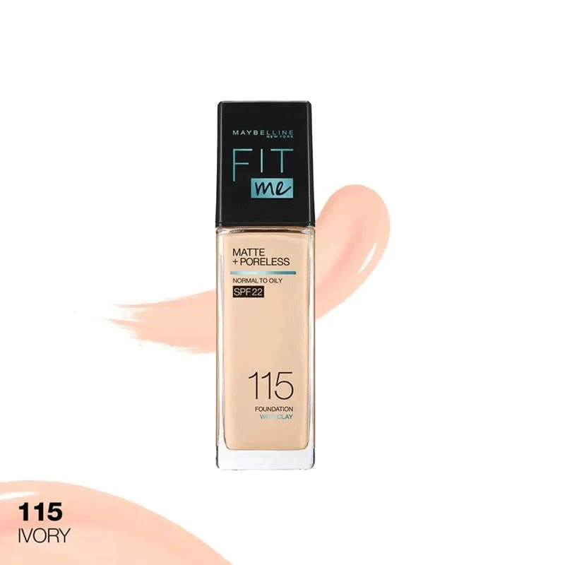 Maybelline Foundation Fit Me Glass 115 Matte + Poreless 30ML