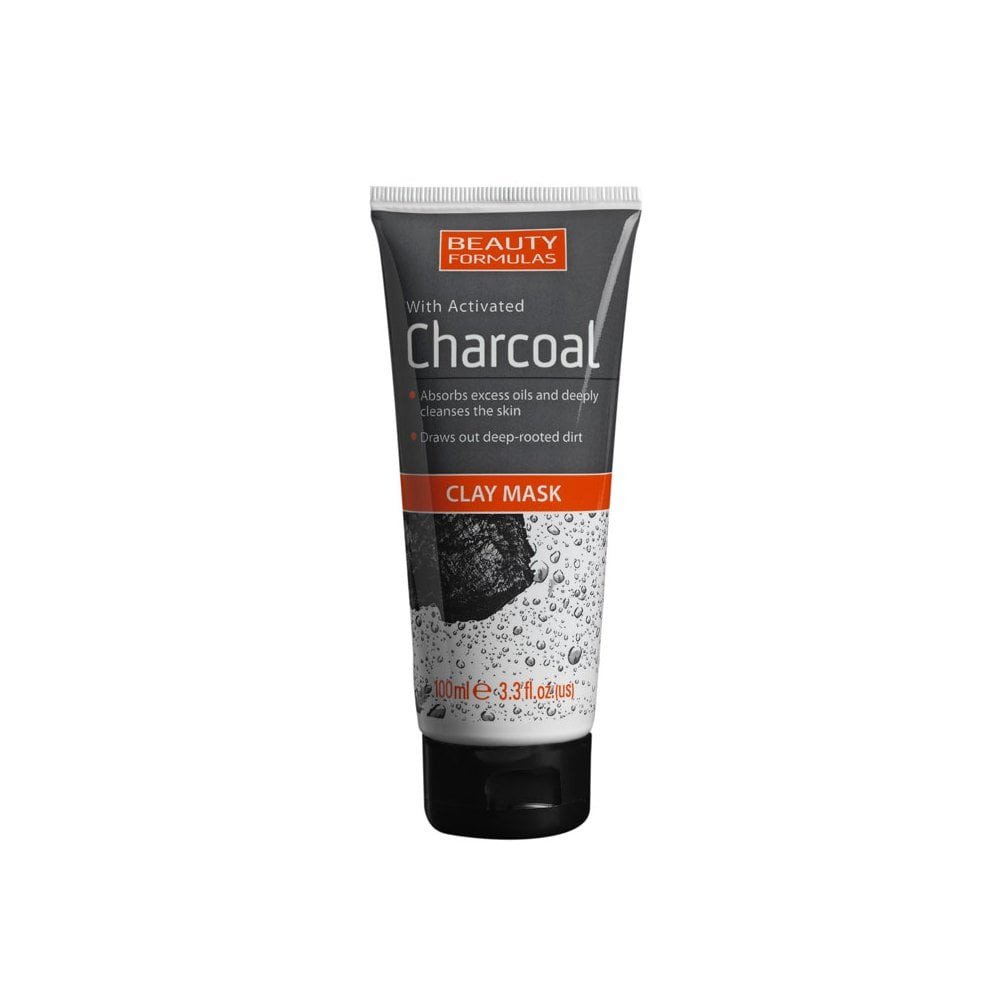 Beauty Formulas Facial Mask Clay Charcoal 100ml