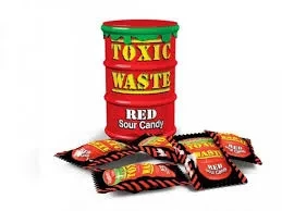 Toxic Waste Sour Candy Red 42G