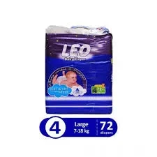 Leo Diapers 4-L 72P