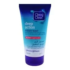 Clean And Clear Face Wash Deep Action Cream Wash Tube 150ML