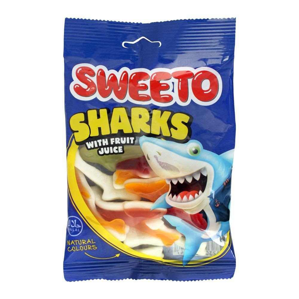 Sweeto Jelly Sharks Fruit 80G