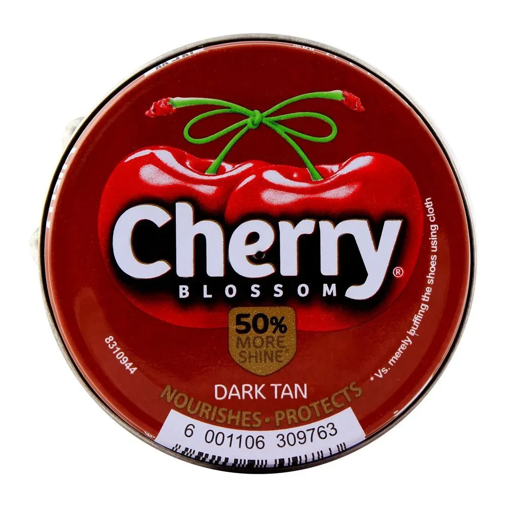 Cherry Blossom Shoe Polish Dark Tan 40G