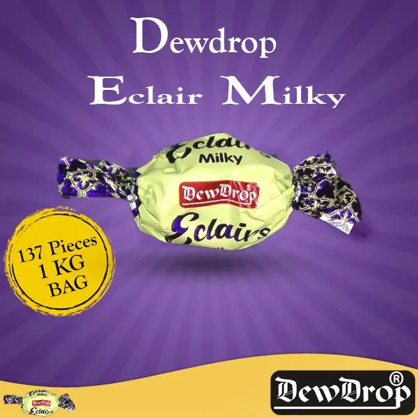 Dewdrop Chocolate Eclairs Milky 1Kg