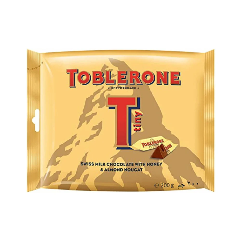 Toblerone Chocolate Pouch Tiny Silver 200G